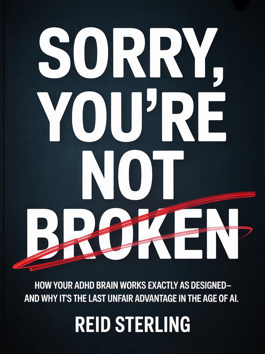 Sorry, You're Not Broken — Book cover by Reid Sterling