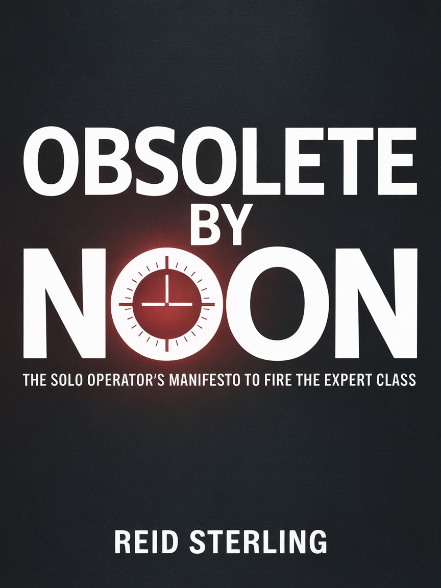 Obsolete by Noon — Book cover by Reid Sterling